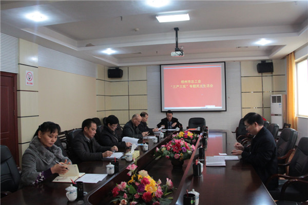 梧州市總中心組召開“三嚴三實”民主生活會