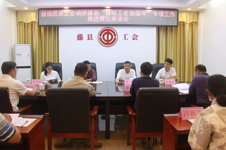 自治區(qū)總工會副主席周健到梧州市調(diào)研指導“縣級工會加強年”專項工作推進情況