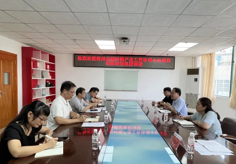 【產(chǎn)改工作進(jìn)行時(shí)】謝善高到廣西神冠膠原生物集團(tuán)有限公司調(diào)研產(chǎn)業(yè)工人隊(duì)伍建設(shè)改革工作情況