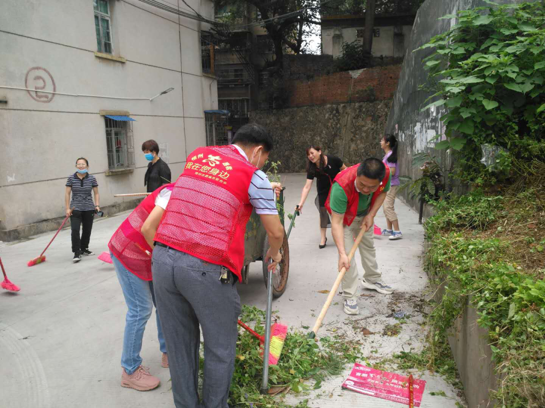 龍圩區(qū)總工會開展無物業(yè)管理小區(qū)環(huán)境衛(wèi)生綜治活動