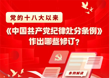 黨的十八大以來(lái)，《中國(guó)共產(chǎn)黨紀(jì)律處分條例》作出哪些修訂？