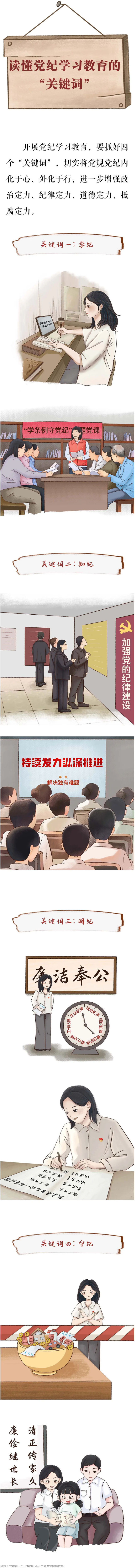 漫畫釋紀(jì)①∣讀懂黨紀(jì)學(xué)習(xí)教育的“關(guān)鍵詞”.png