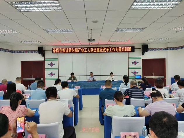 蒼梧縣總工會(huì)舉辦產(chǎn)業(yè)工人隊(duì)伍建設(shè)改革工作專題培訓(xùn)班