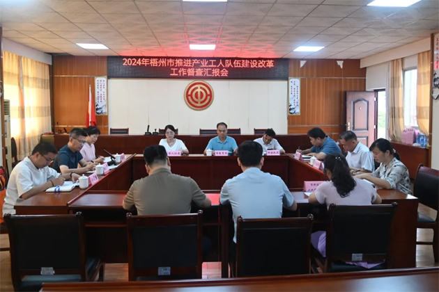 以“督”提質(zhì) 以“查”促改丨梧州市多部門(mén)聯(lián)合開(kāi)展產(chǎn)業(yè)工人隊(duì)伍建設(shè)改革督查工作